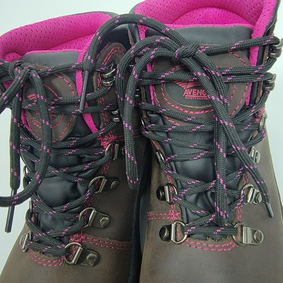 Avenger Work Boots Womens A7675 Industrial & Construction Brown Shoes Size 7.5W - Picture 9 of 13